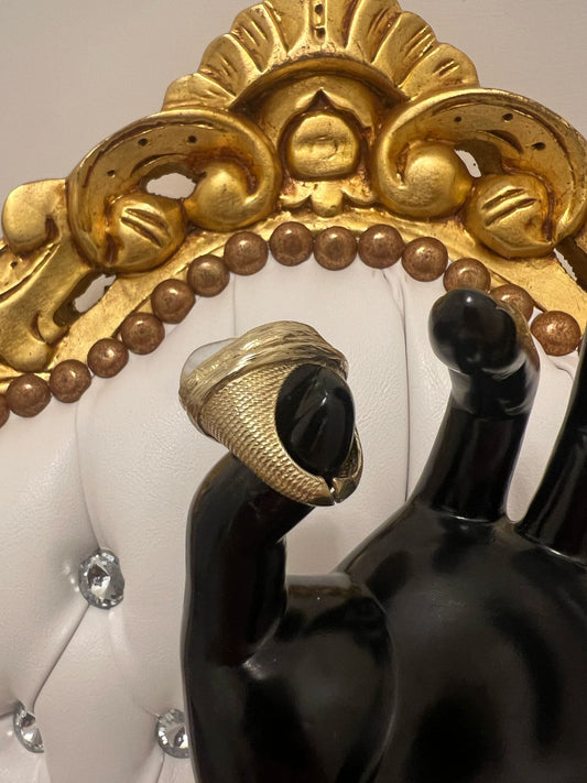 Anello perla barocca