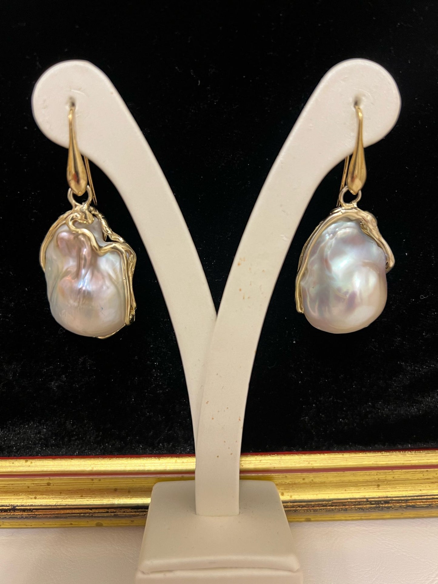 Orecchini in perla barocca
