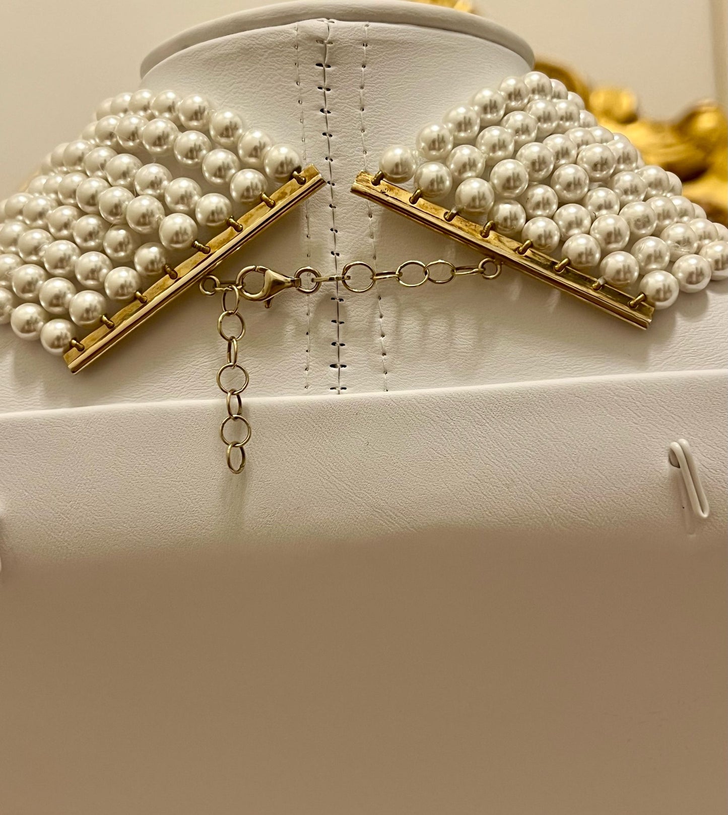 Collier di 8 fili di perle Swarovski