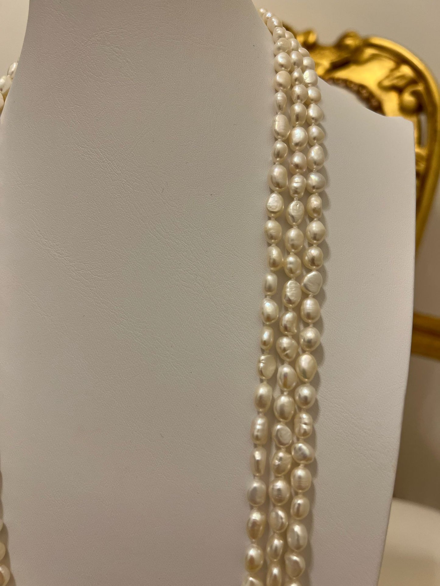 Collana lunga perle di fiume