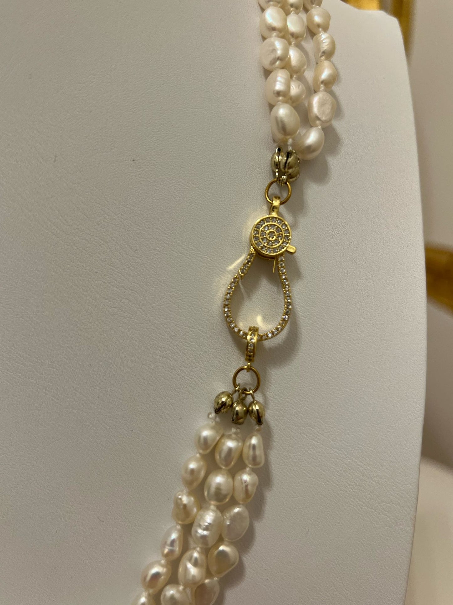 Collana lunga perle di fiume