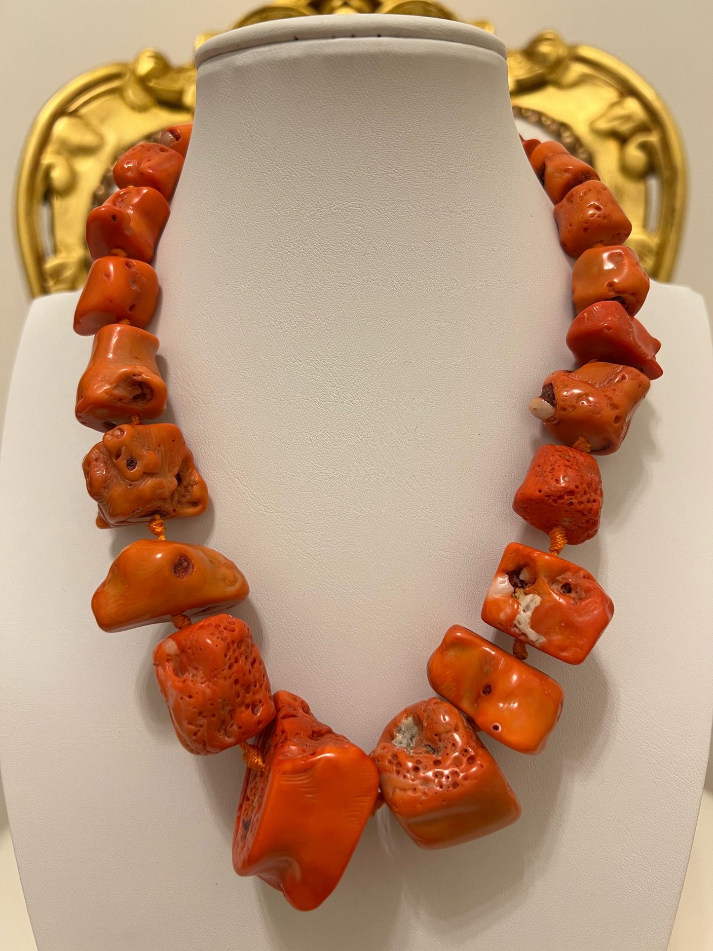 Collana in corallo vegetale naturale