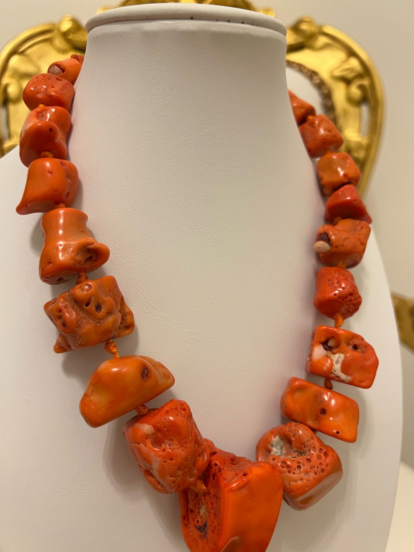 Collana in corallo vegetale naturale