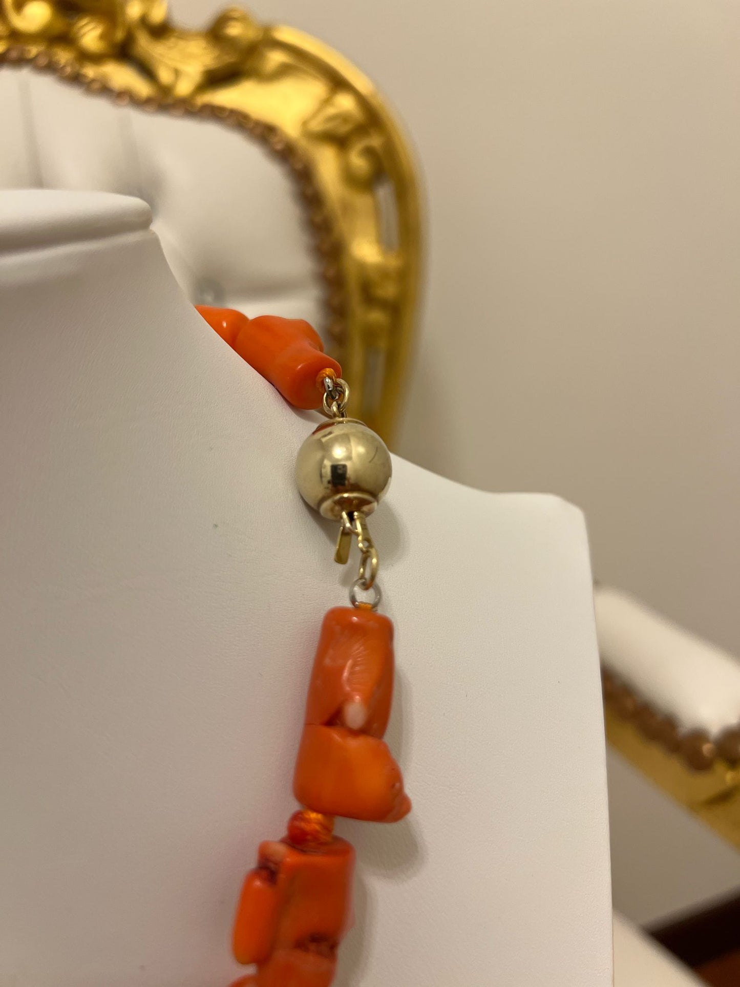 Collana in corallo vegetale naturale